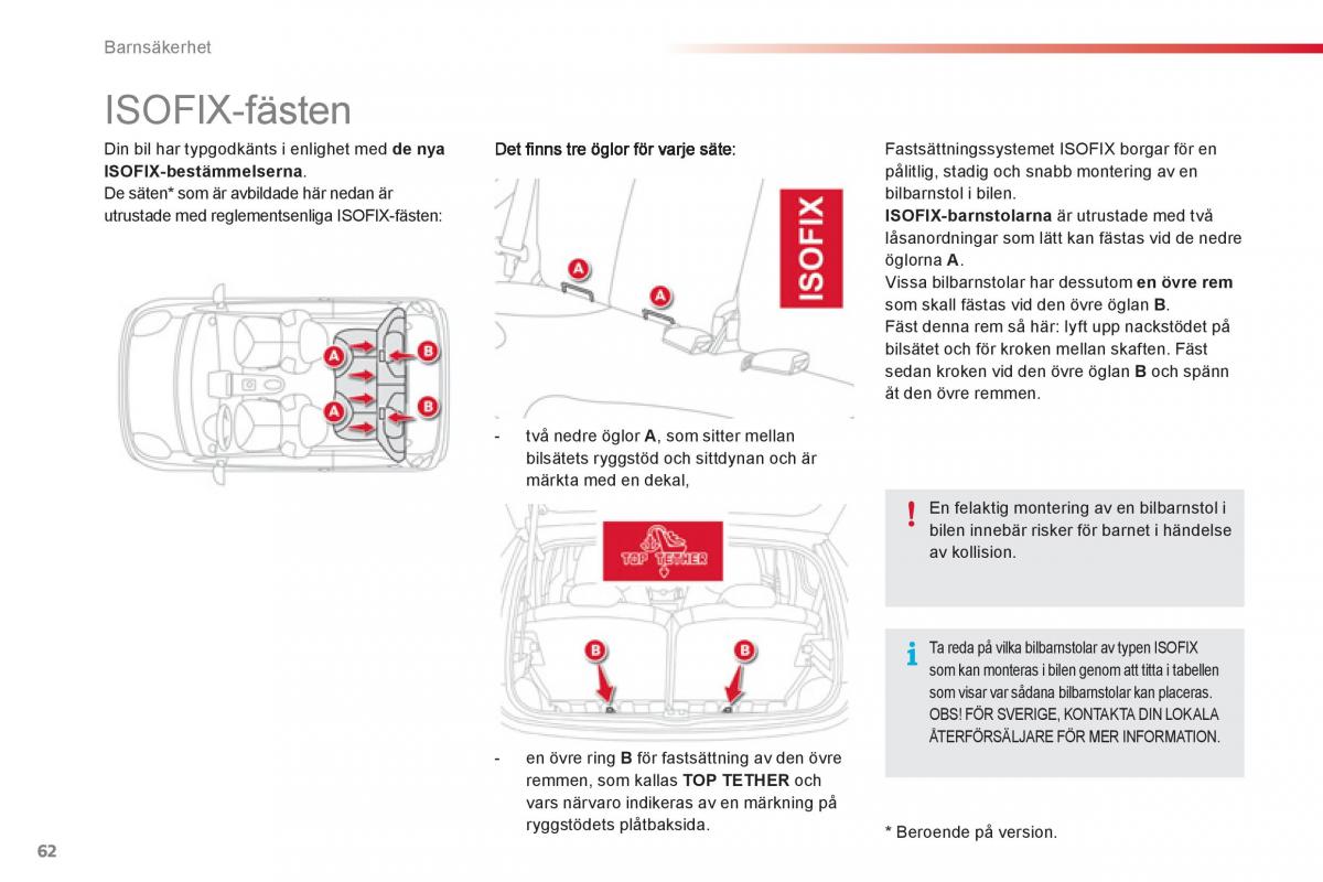 Citroen C1 I 1 instruktionsbok / page 64