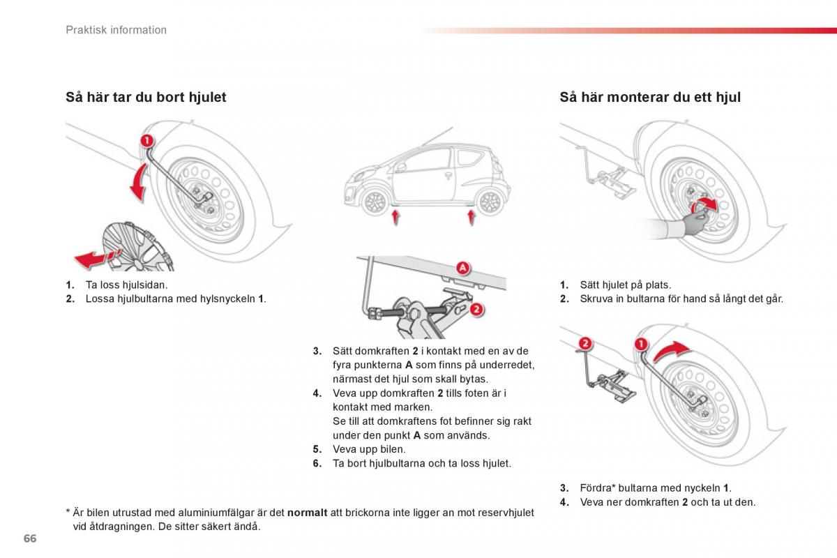 Citroen C1 I 1 instruktionsbok / page 68