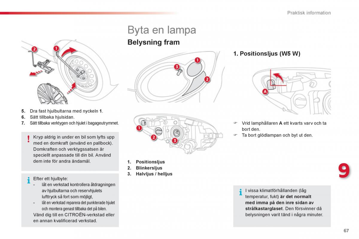 Citroen C1 I 1 instruktionsbok / page 69