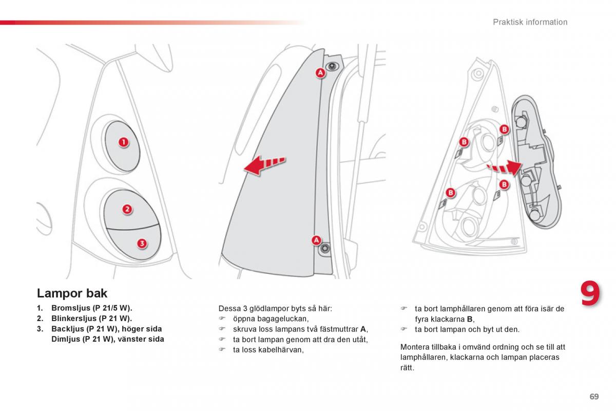 Citroen C1 I 1 instruktionsbok / page 71