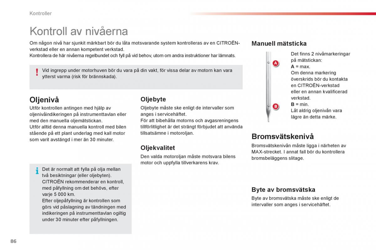 Citroen C1 I 1 instruktionsbok / page 88