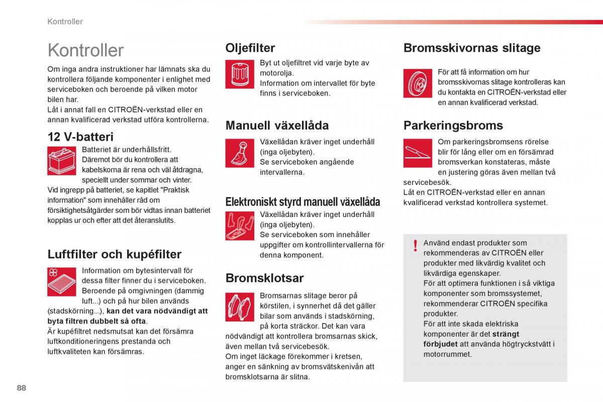 Citroen C1 I 1 instruktionsbok / page 90