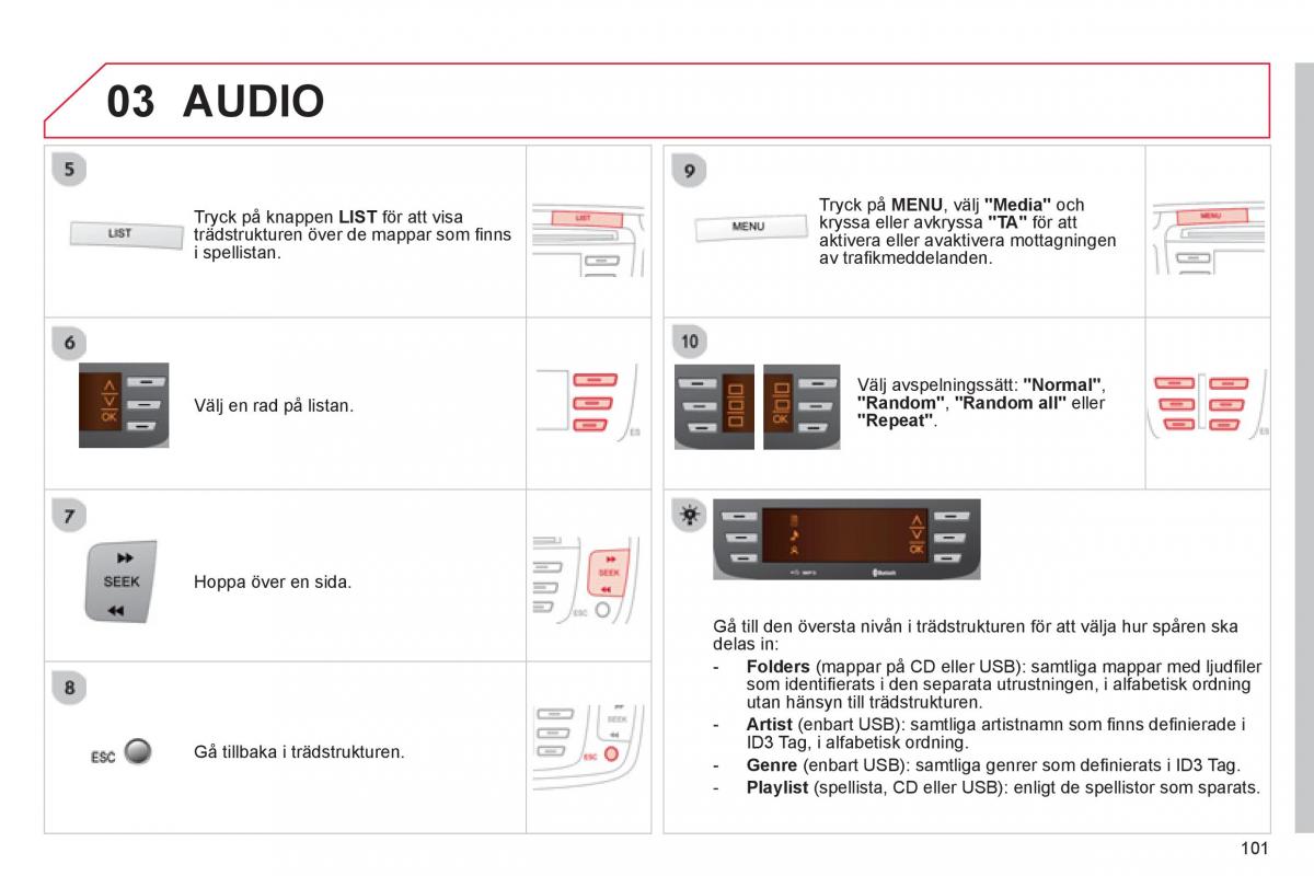 Citroen C1 I 1 instruktionsbok / page 103