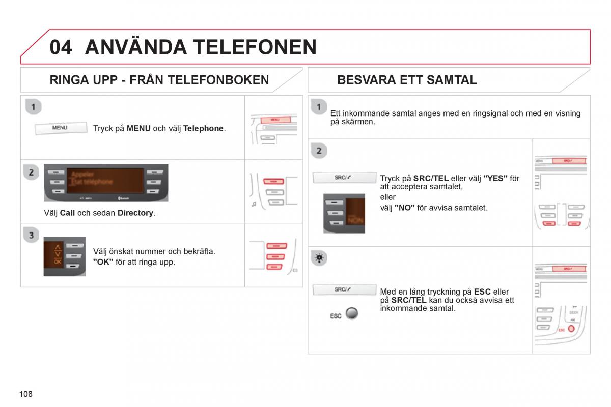 Citroen C1 I 1 instruktionsbok / page 110