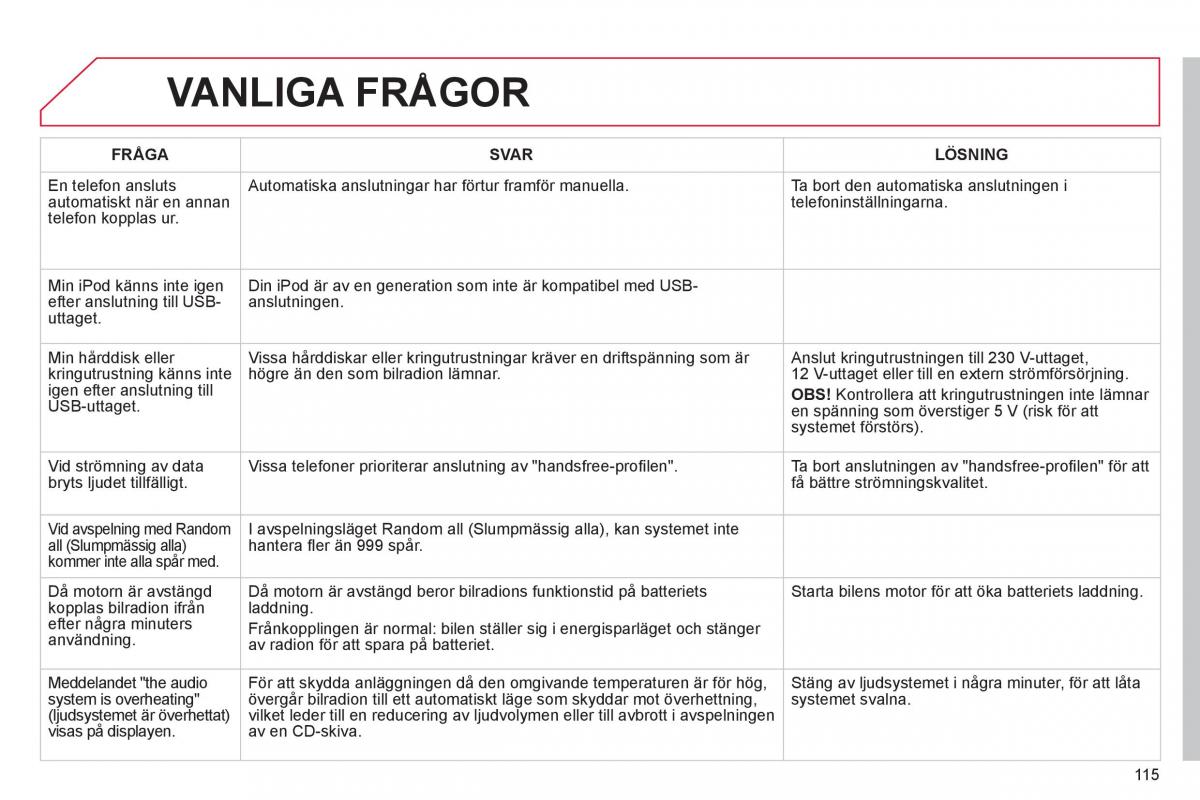 Citroen C1 I 1 instruktionsbok / page 117