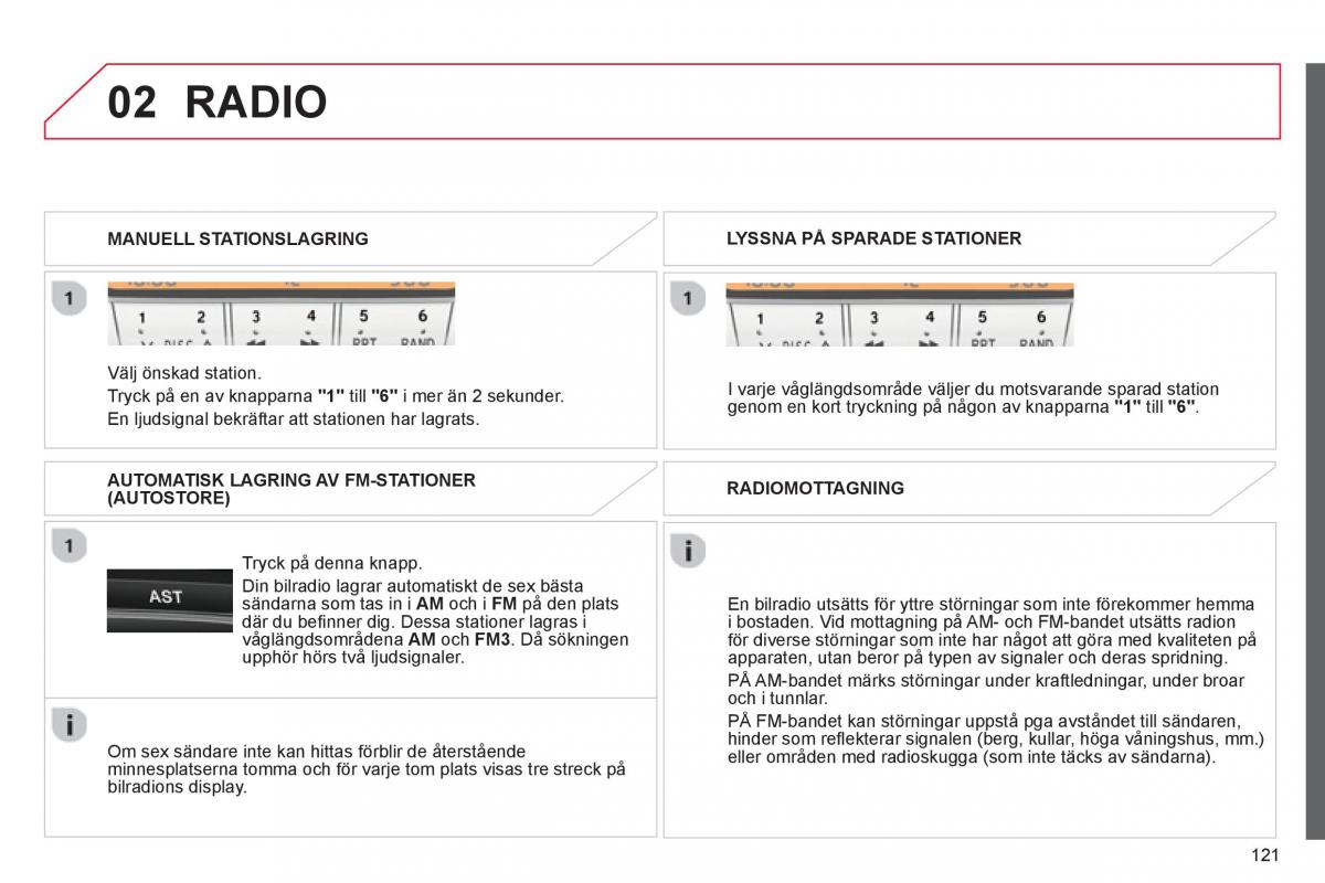 Citroen C1 I 1 instruktionsbok / page 123