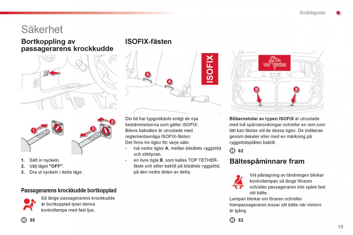 Citroen C1 I 1 instruktionsbok / page 17