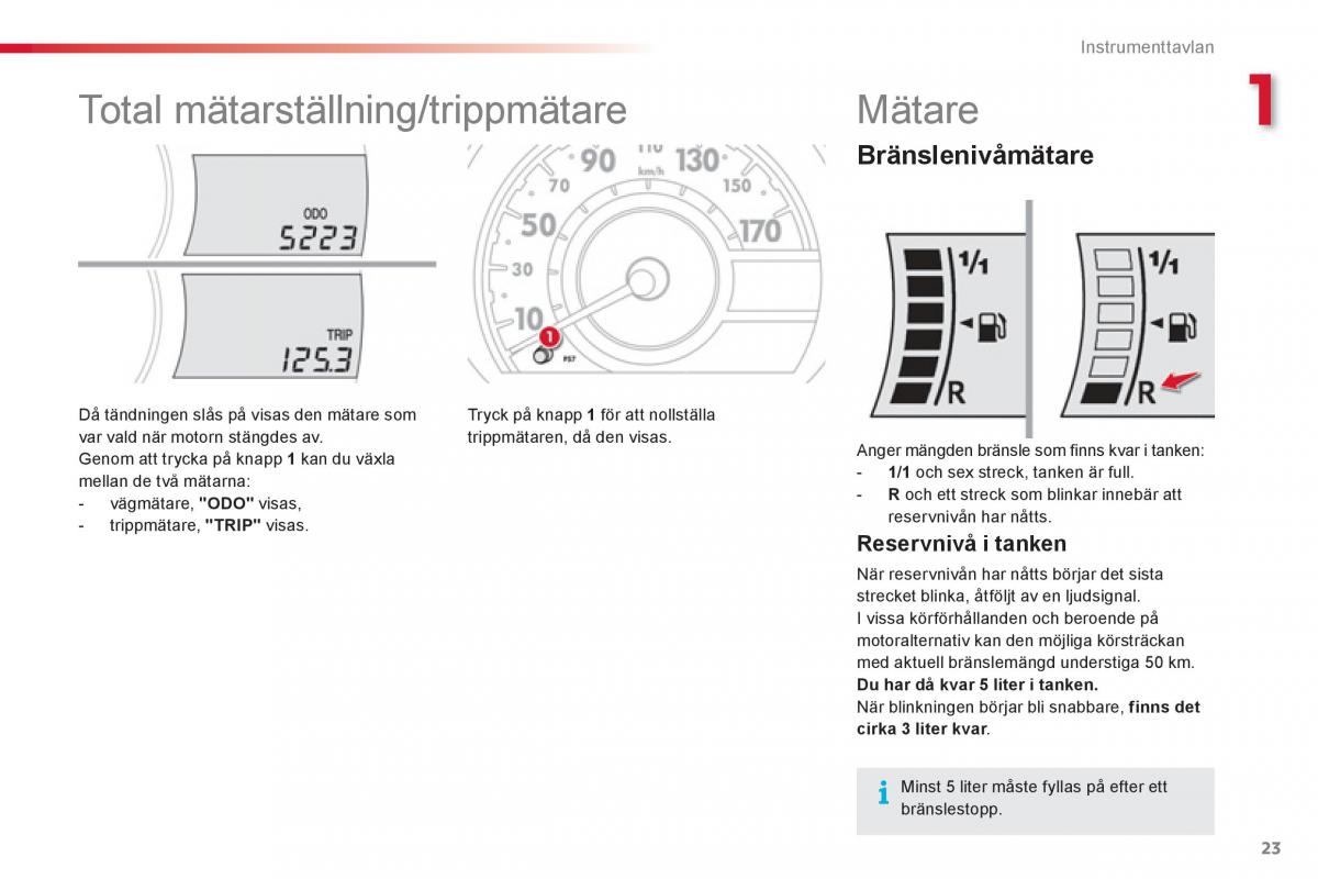 Citroen C1 I 1 instruktionsbok / page 25