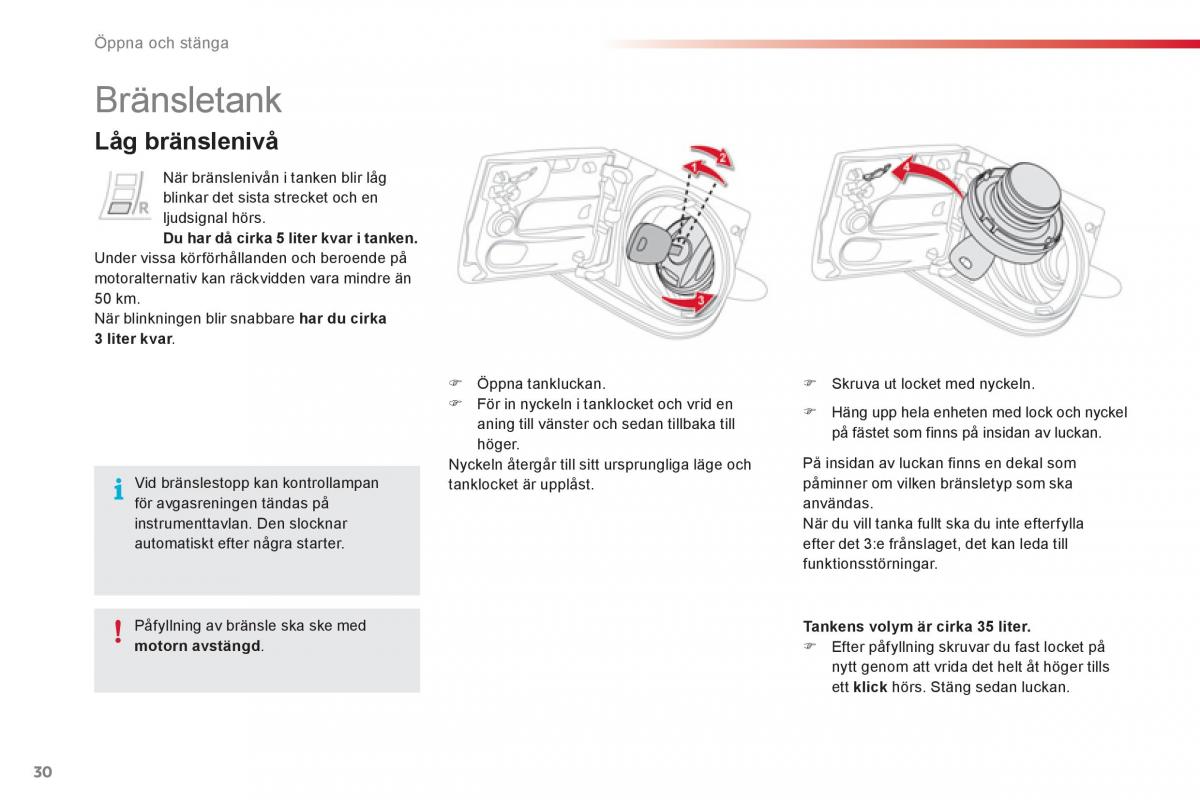 Citroen C1 I 1 instruktionsbok / page 32