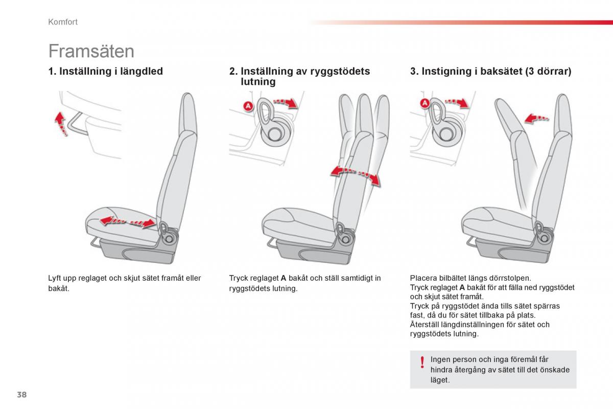 Citroen C1 I 1 instruktionsbok / page 40