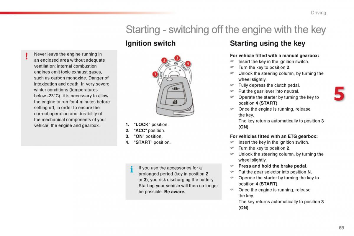 Citroen C1 II 2 owners manual / page 71