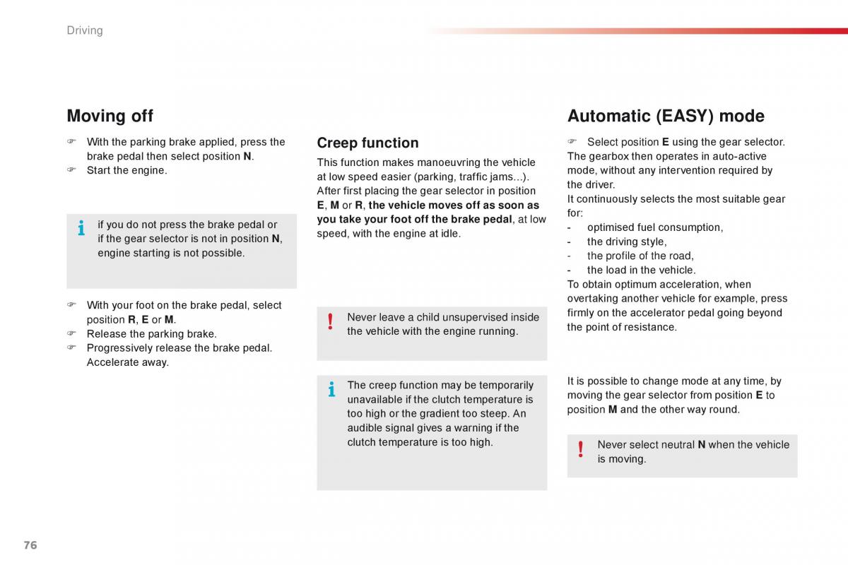 Citroen C1 II 2 owners manual / page 78