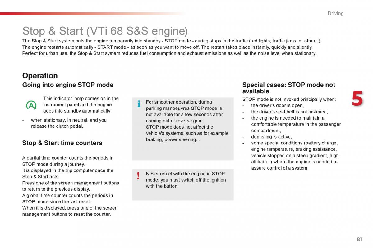 Citroen C1 II 2 owners manual / page 83