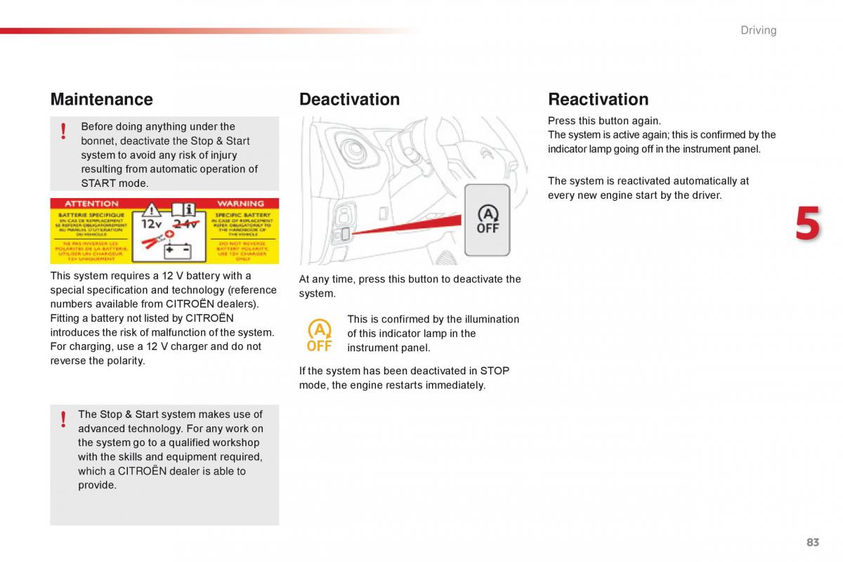 Citroen C1 II 2 owners manual / page 85