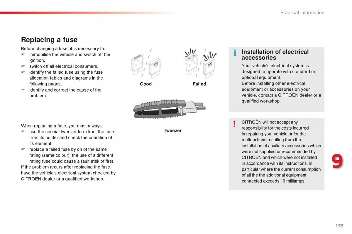 Citroen C1 II 2 owners manual / page 157