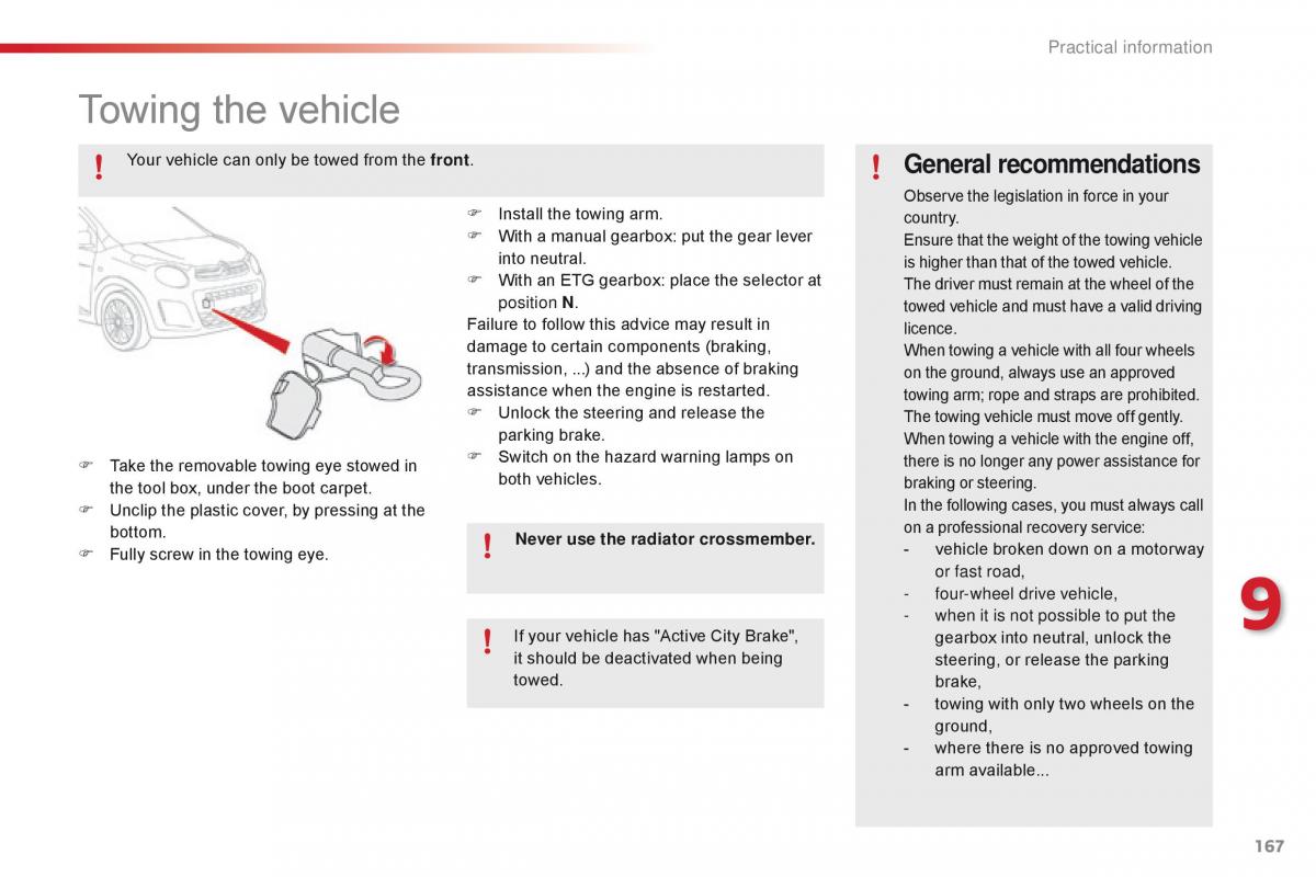 Citroen C1 II 2 owners manual / page 169