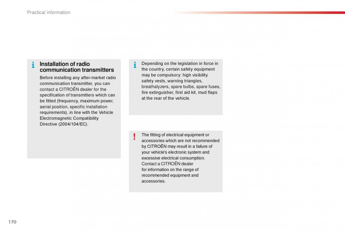 Citroen C1 II 2 owners manual / page 172