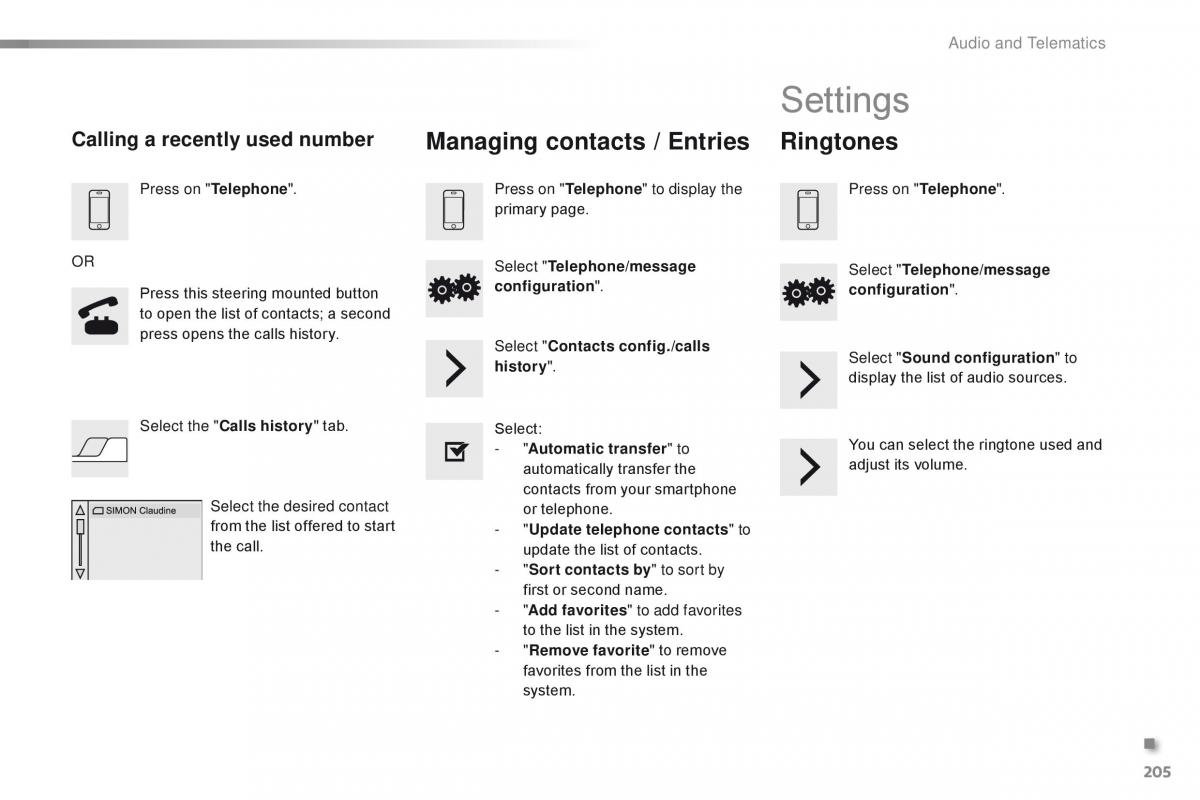 Citroen C1 II 2 owners manual / page 207