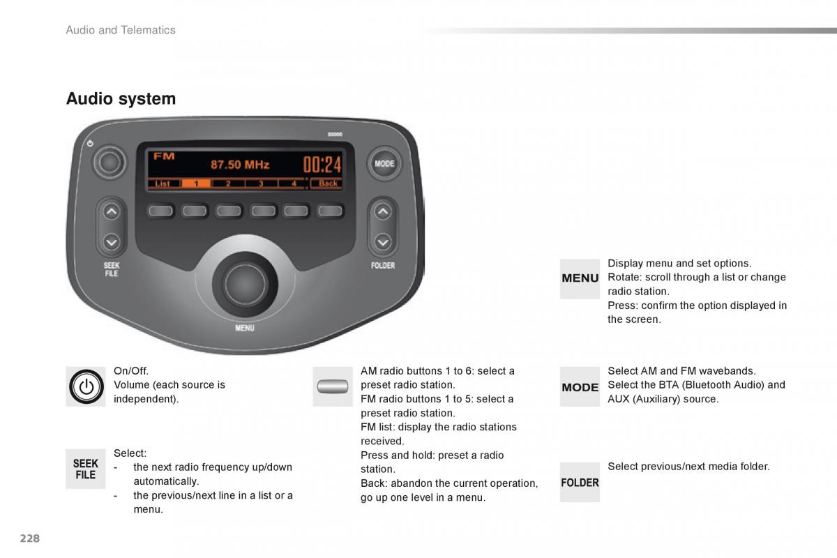 Citroen C1 II 2 owners manual / page 230