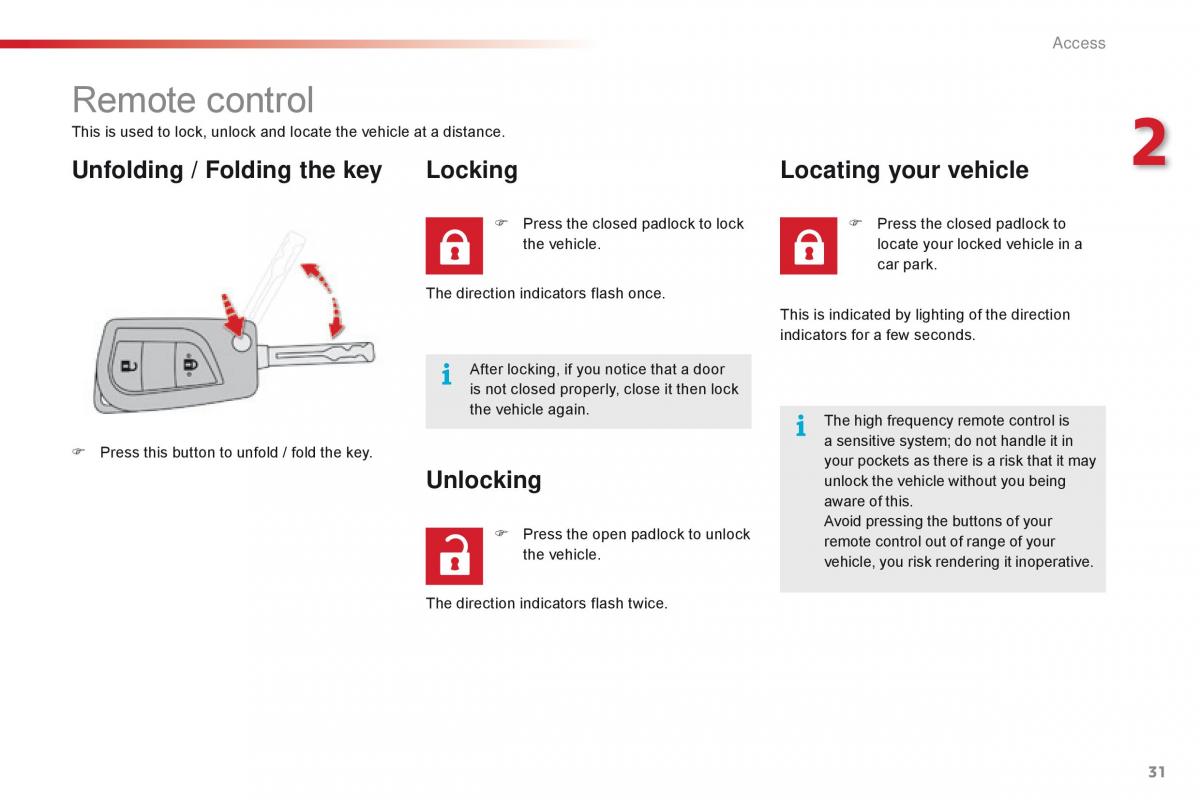 Citroen C1 II 2 owners manual / page 33