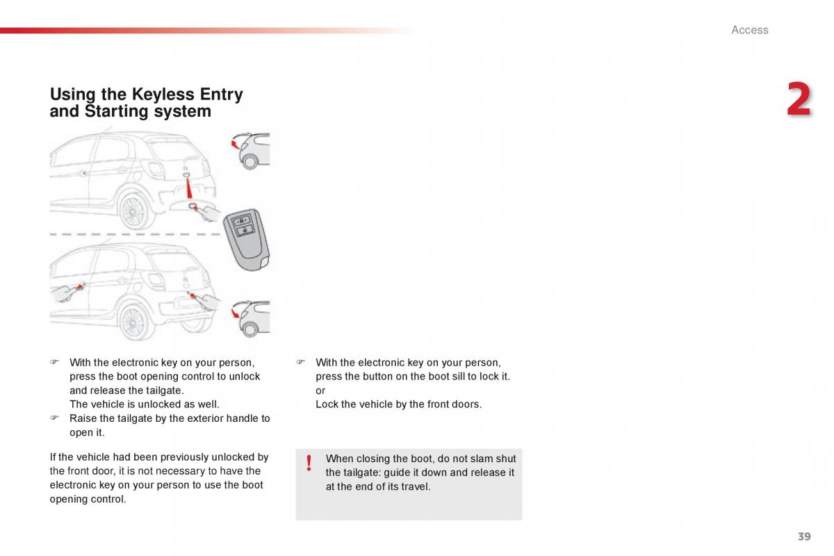 Citroen C1 II 2 owners manual / page 41