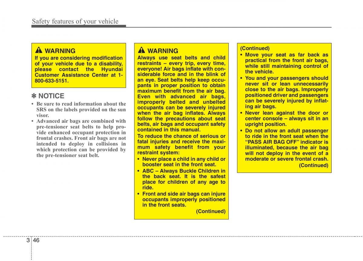 Hyundai Genesis I 1 owners manual / page 65