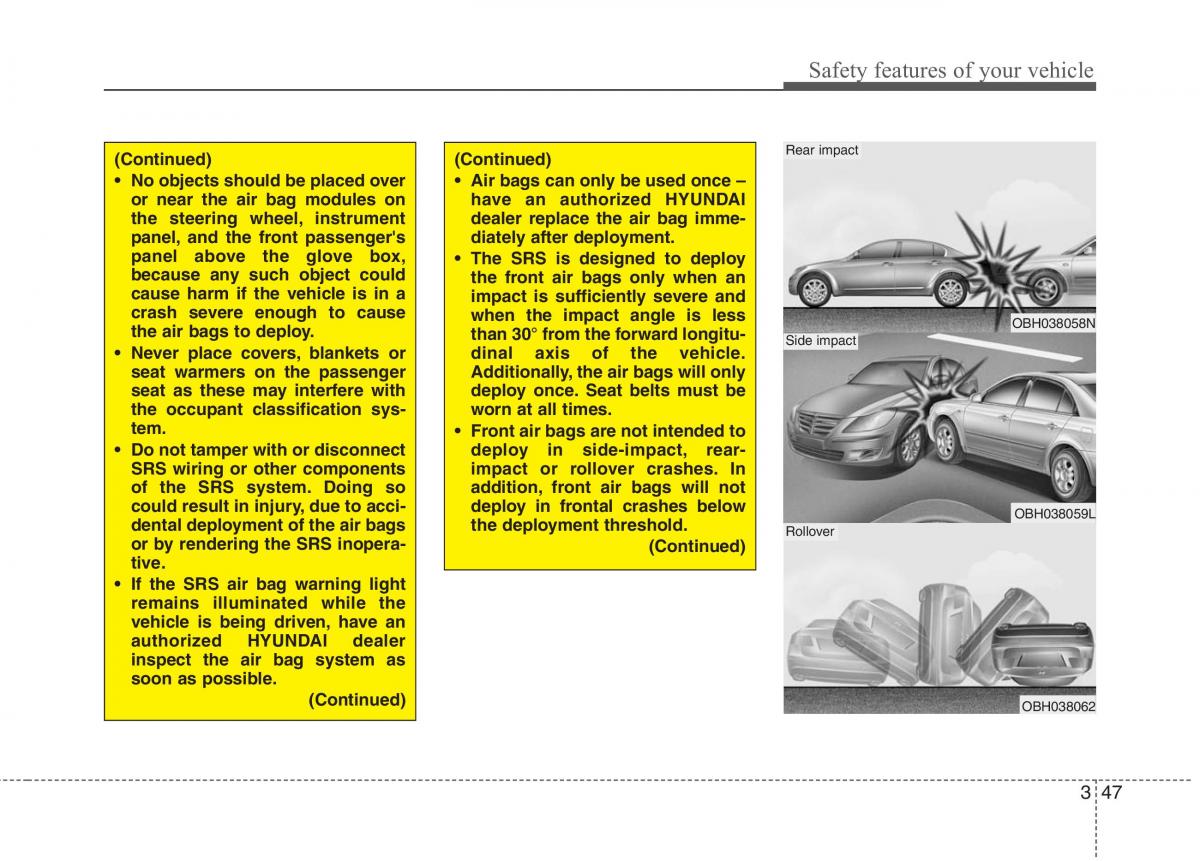 Hyundai Genesis I 1 owners manual / page 66