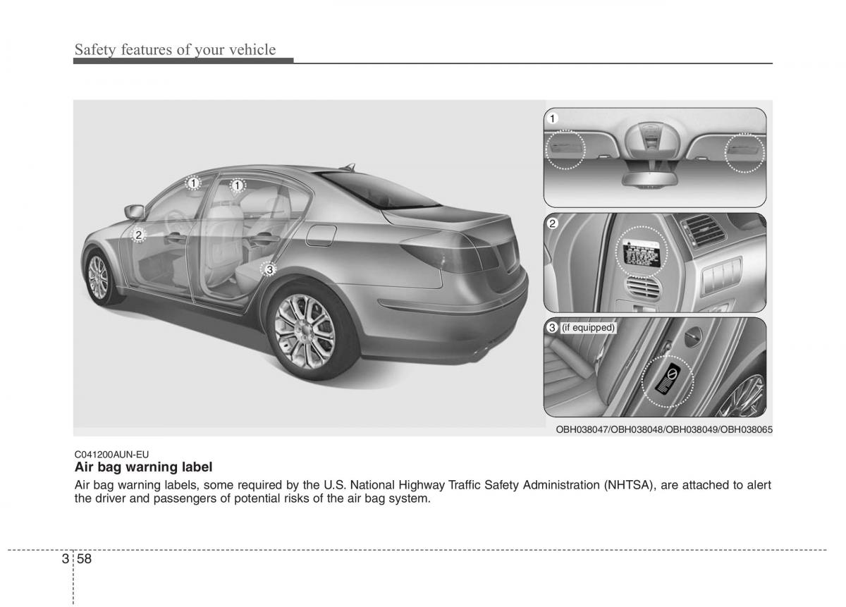 Hyundai Genesis I 1 owners manual / page 77