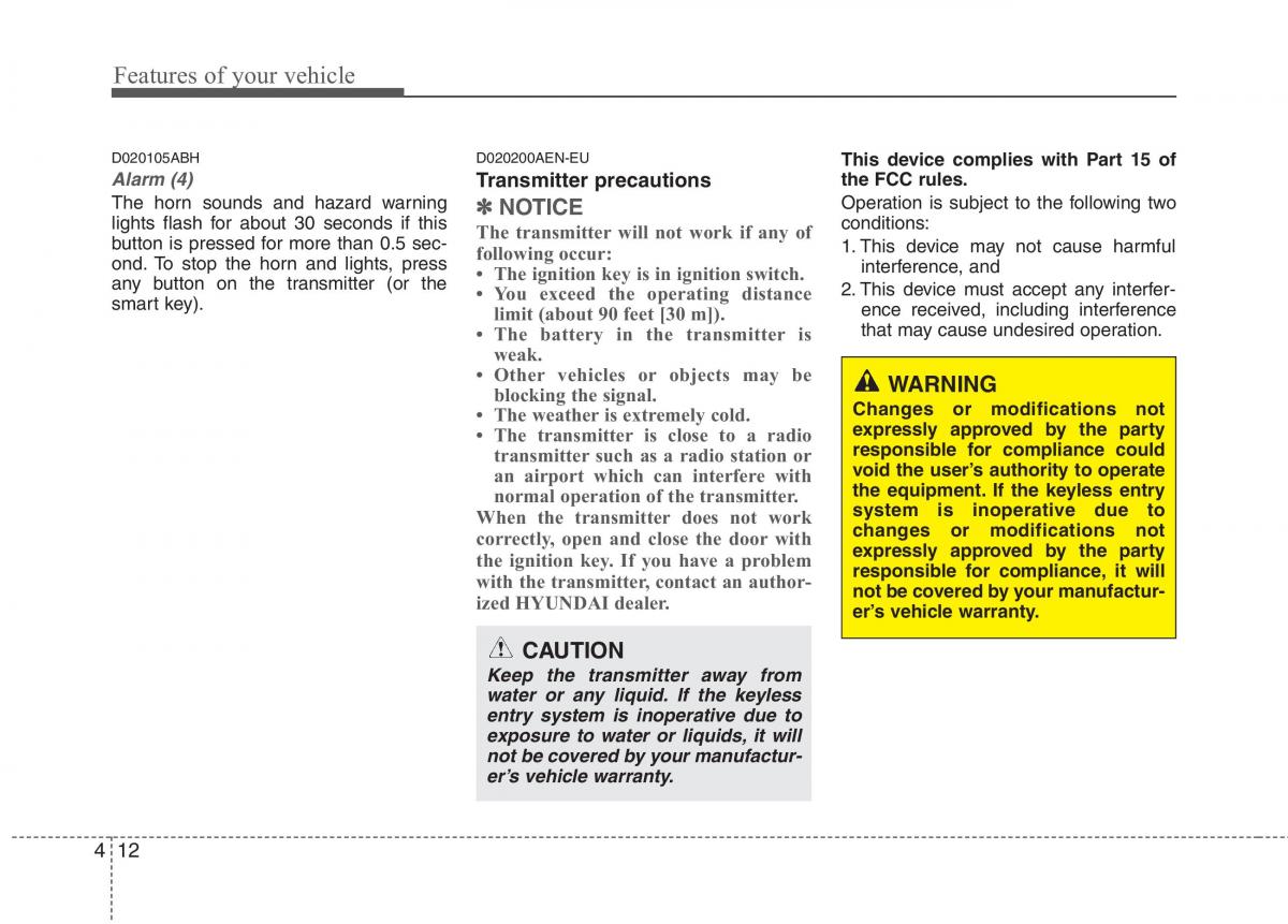 Hyundai Genesis I 1 owners manual / page 89