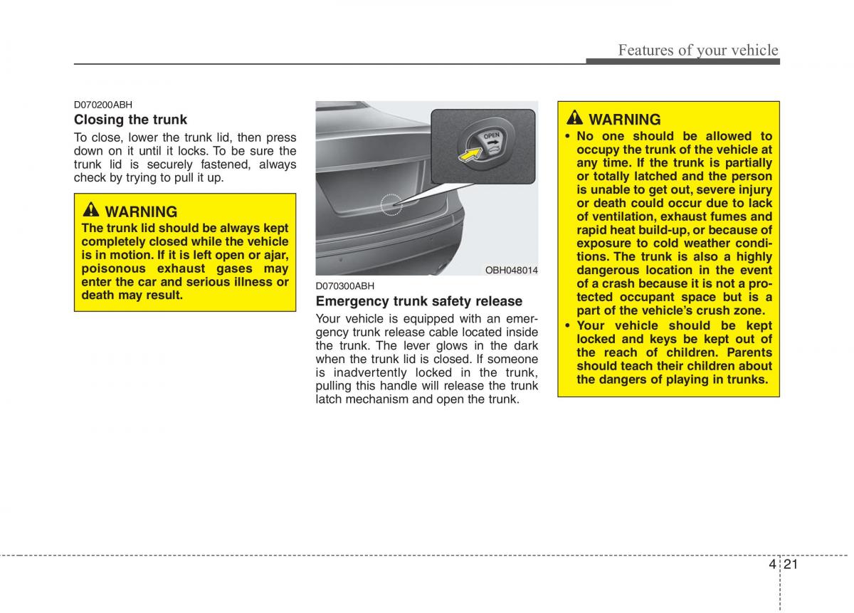 Hyundai Genesis I 1 owners manual / page 98