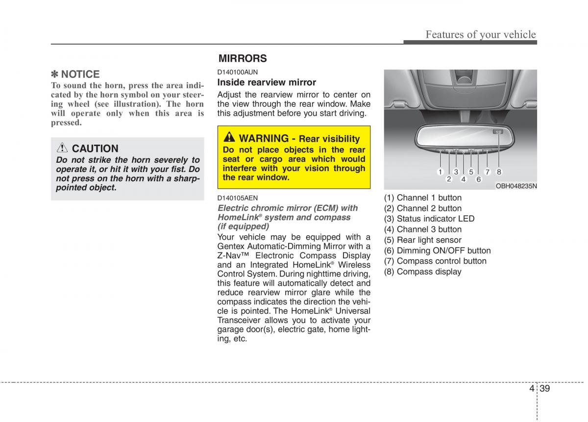 Hyundai Genesis I 1 owners manual / page 116