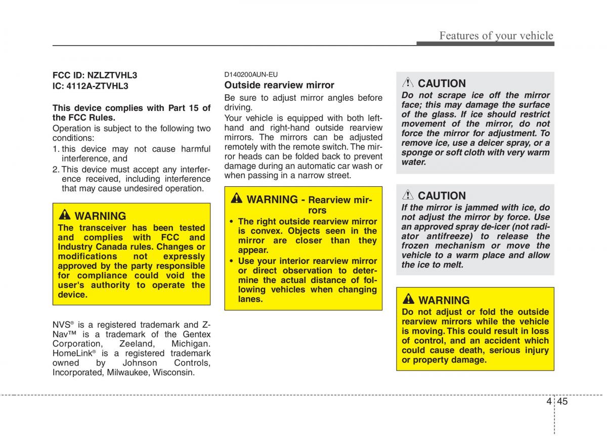 Hyundai Genesis I 1 owners manual / page 122