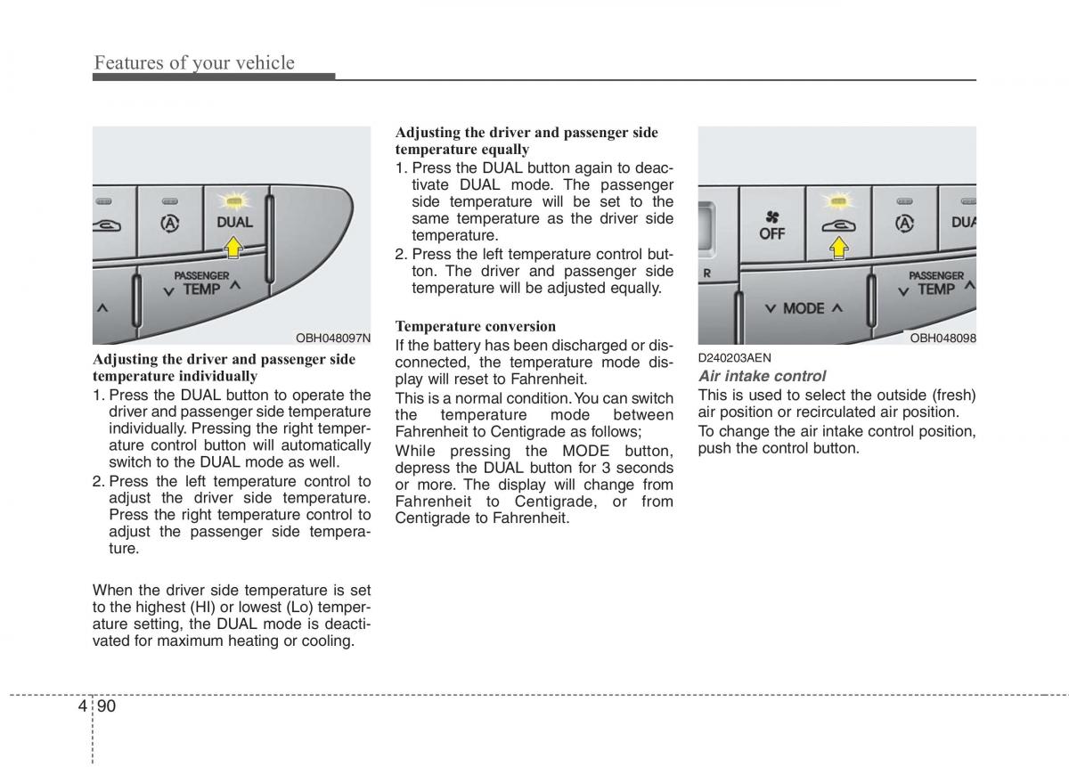 Hyundai Genesis I 1 owners manual / page 167