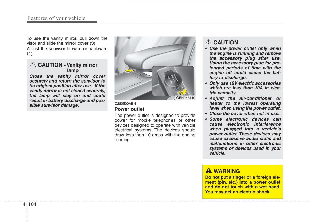 Hyundai Genesis I 1 owners manual / page 181