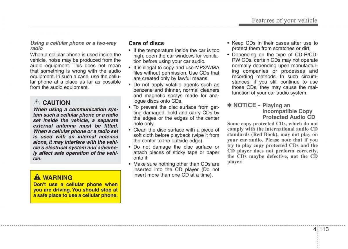 Hyundai Genesis I 1 owners manual / page 190