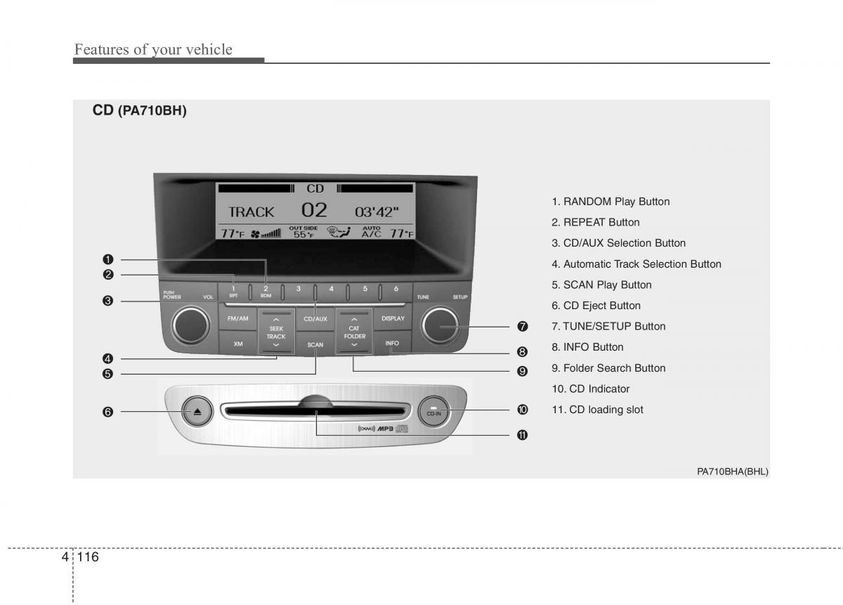 Hyundai Genesis I 1 owners manual / page 193