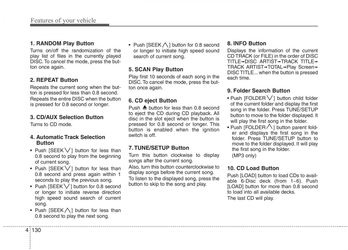 Hyundai Genesis I 1 owners manual / page 207