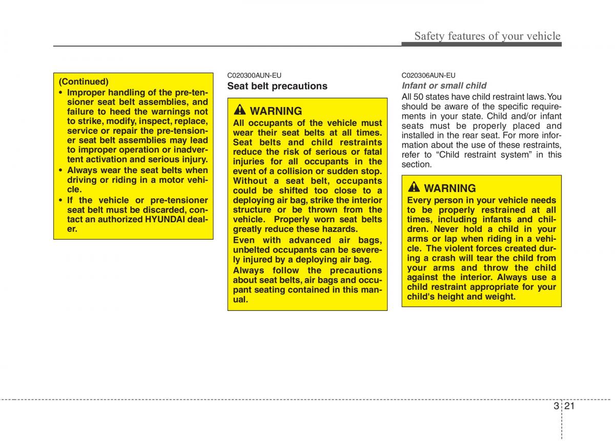 Hyundai Genesis I 1 owners manual / page 40