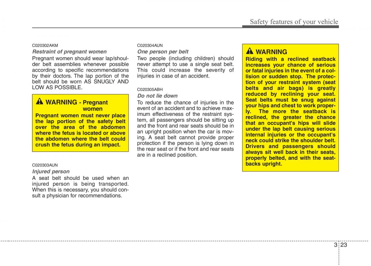 Hyundai Genesis I 1 owners manual / page 42