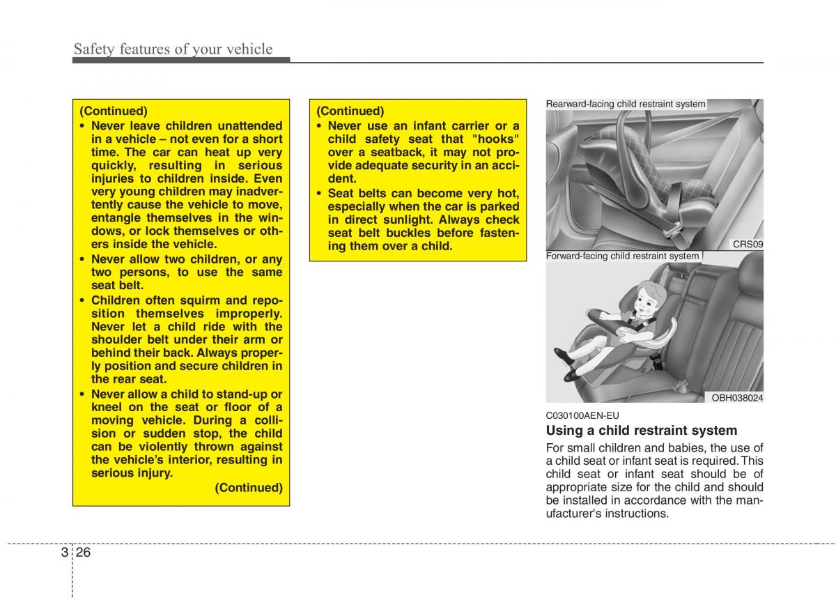 Hyundai Genesis I 1 owners manual / page 45