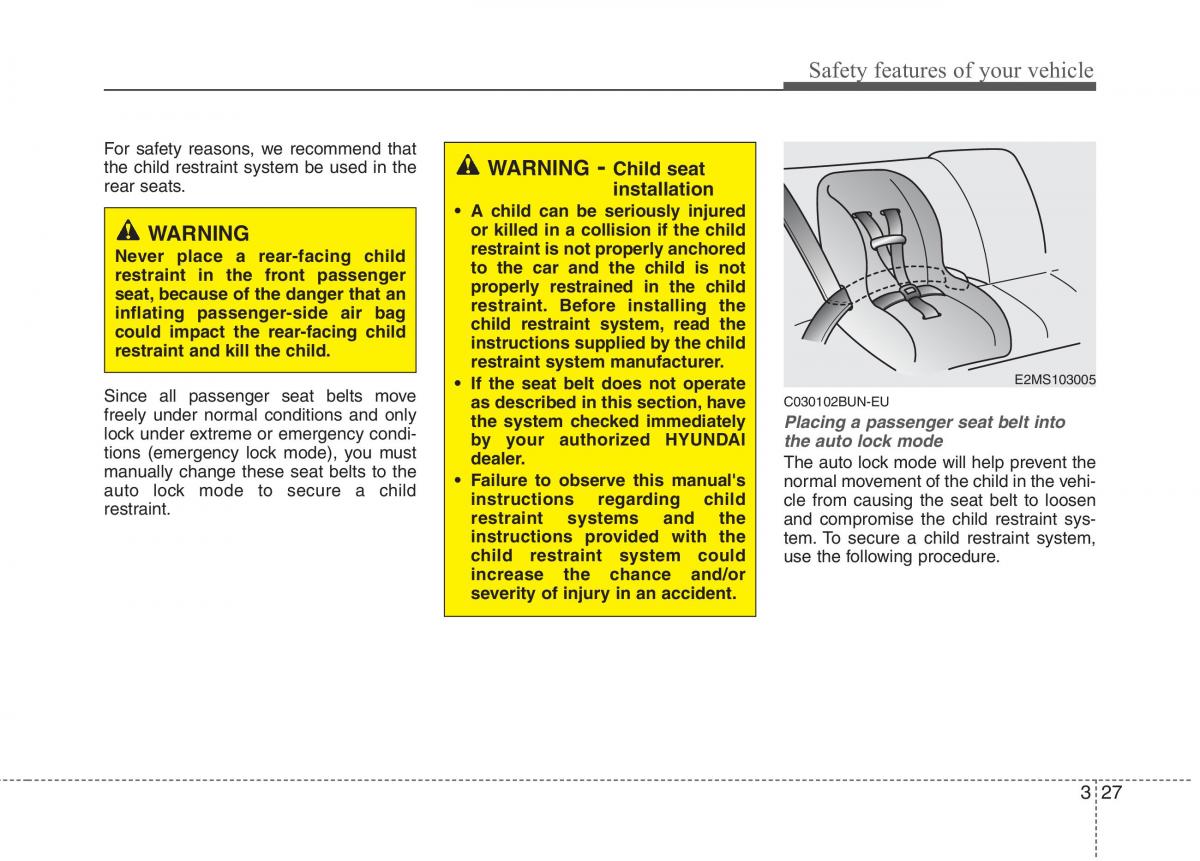 Hyundai Genesis I 1 owners manual / page 46