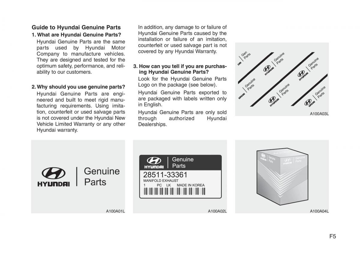 Hyundai Genesis I 1 owners manual / page 5