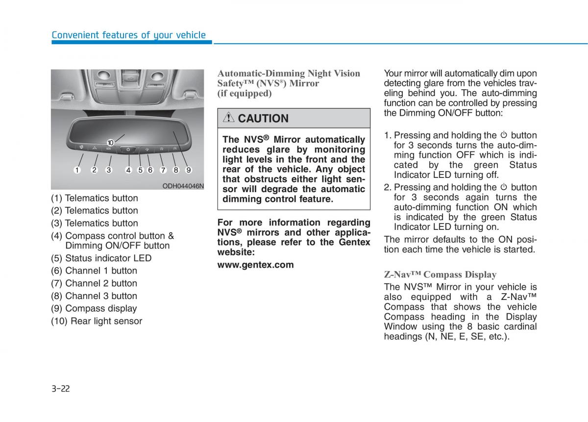 Hyundai Genesis II 2 owners manual / page 116