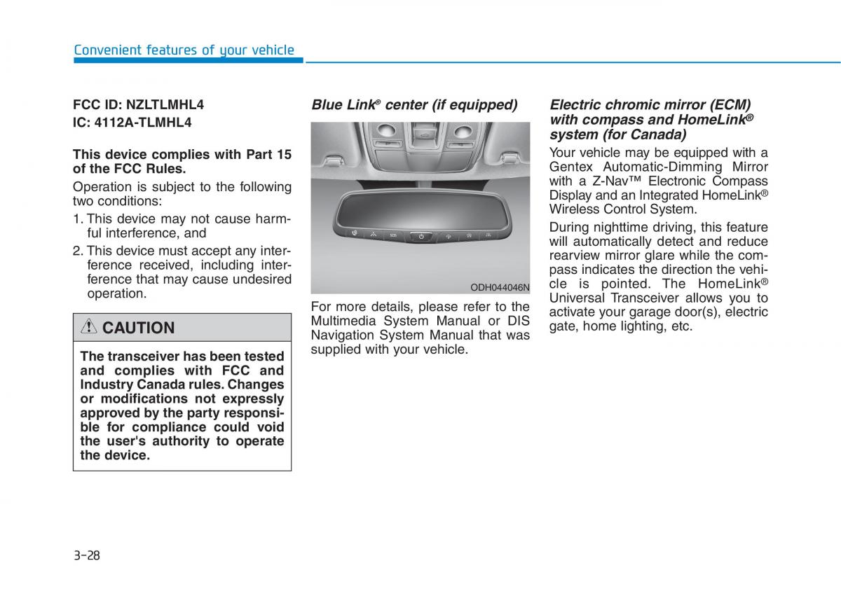 Hyundai Genesis II 2 owners manual / page 122