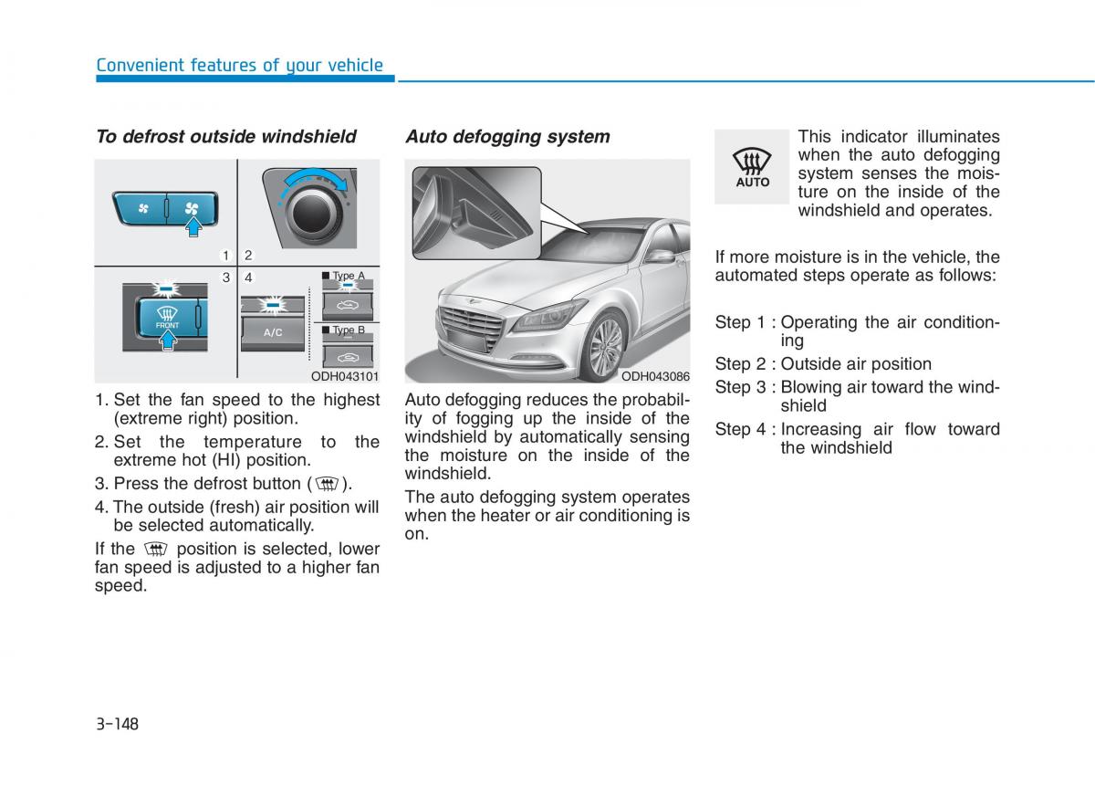 Hyundai Genesis II 2 owners manual / page 242