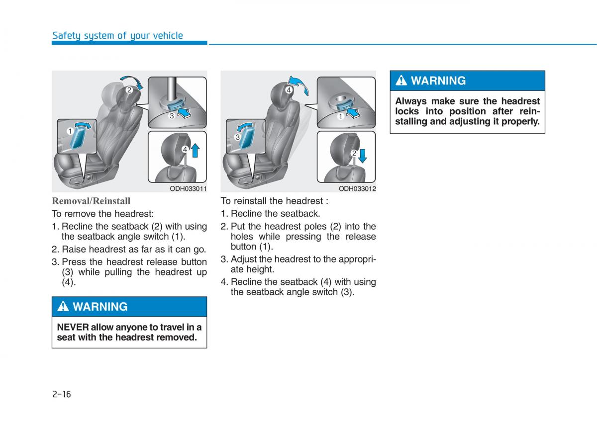 Hyundai Genesis II 2 owners manual / page 42