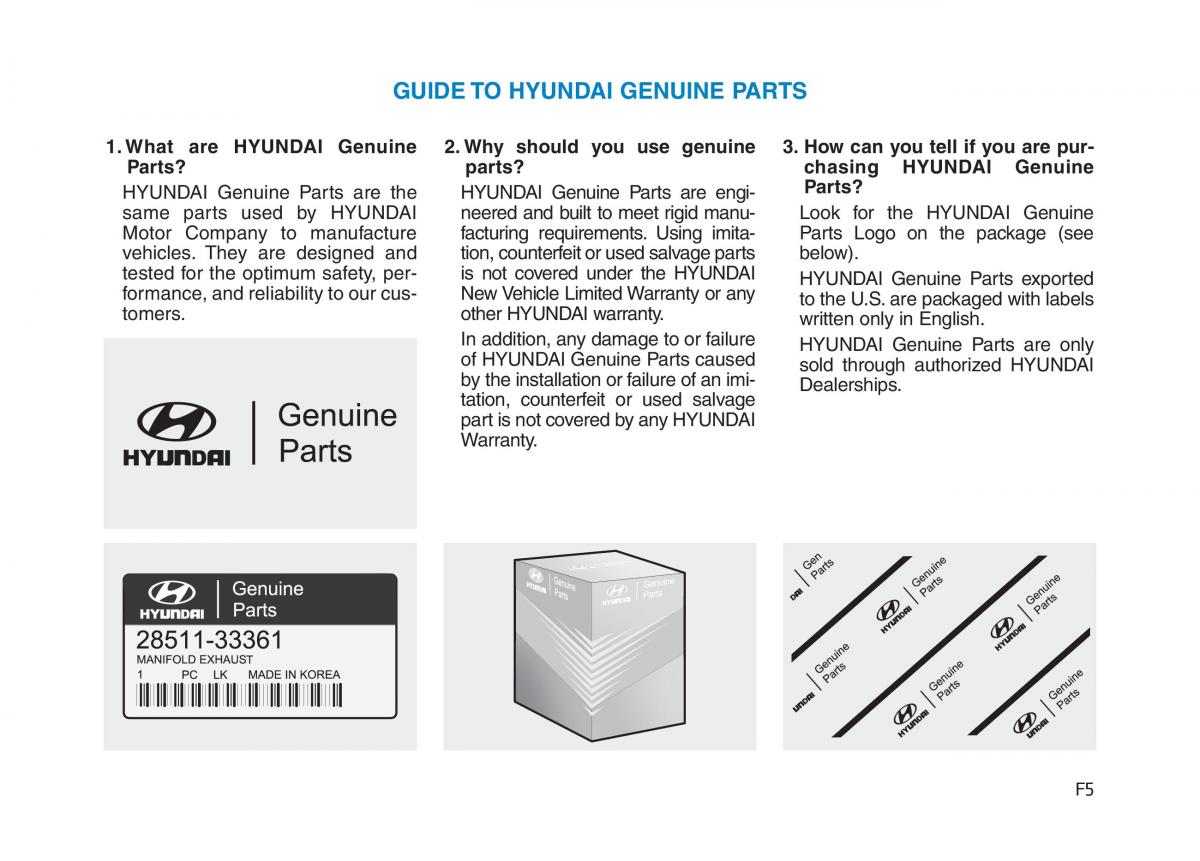 Hyundai Genesis II 2 owners manual / page 5