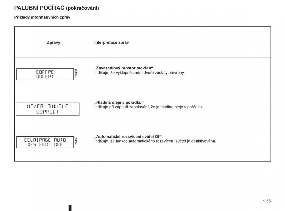 Renault Modus navod k obsludze / page 61