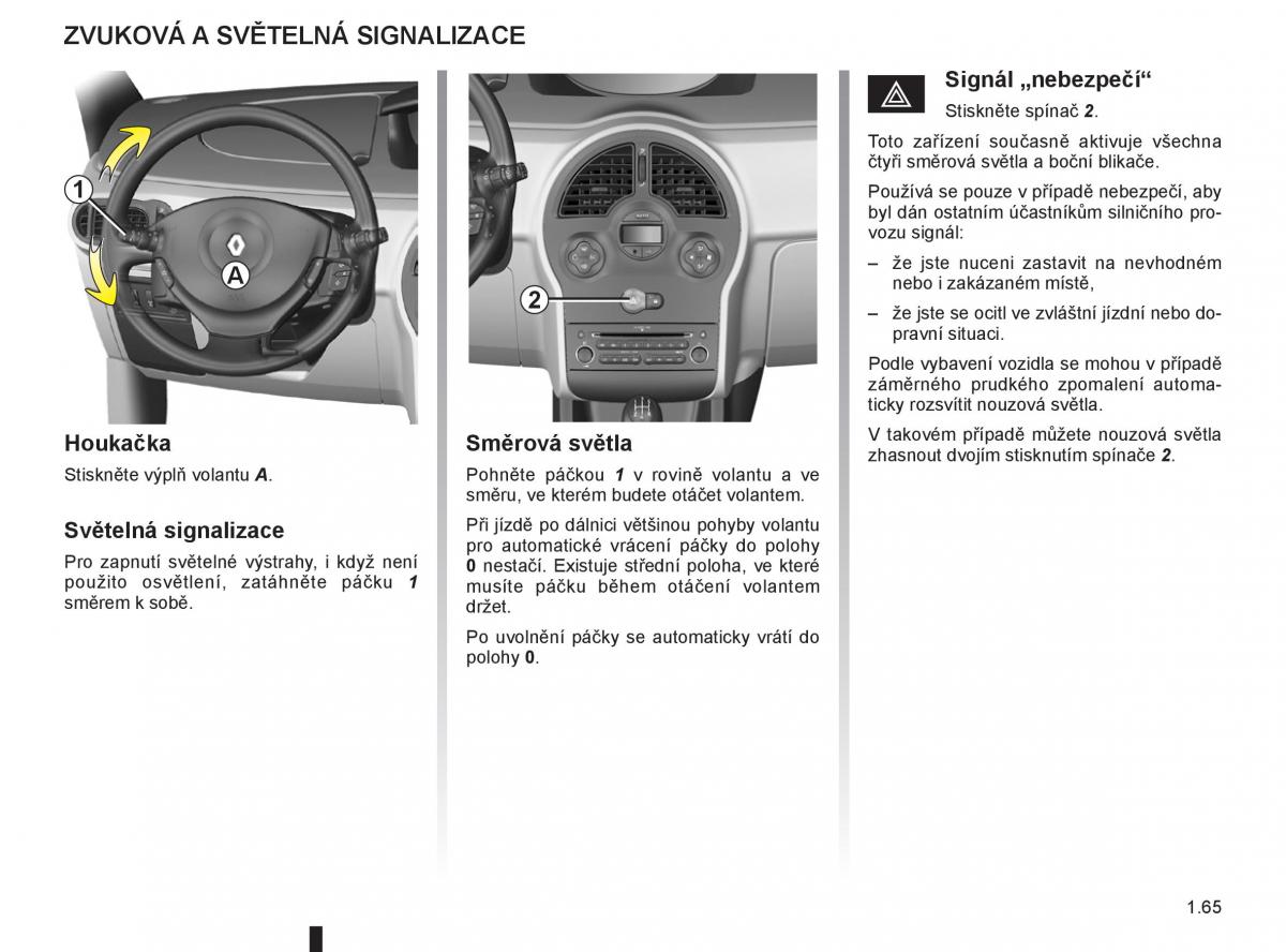 Renault Modus navod k obsludze / page 71