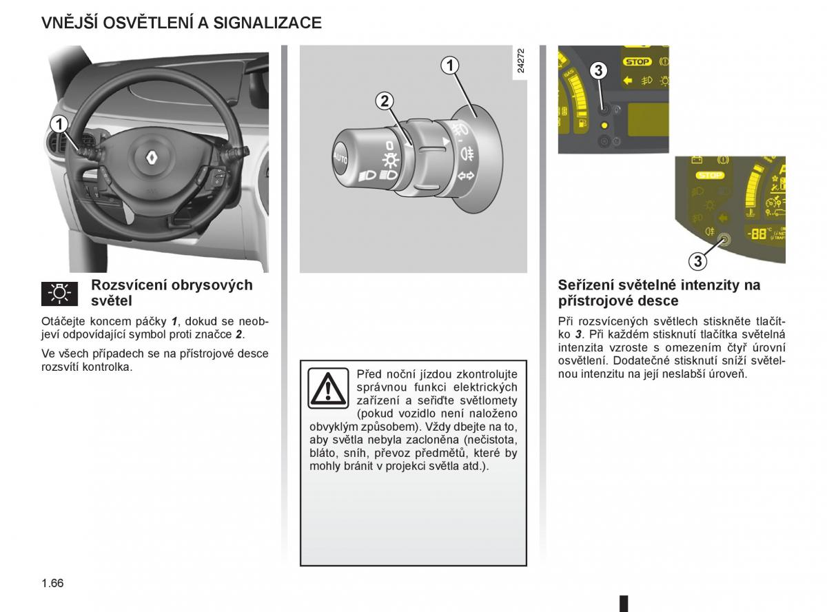 Renault Modus navod k obsludze / page 72